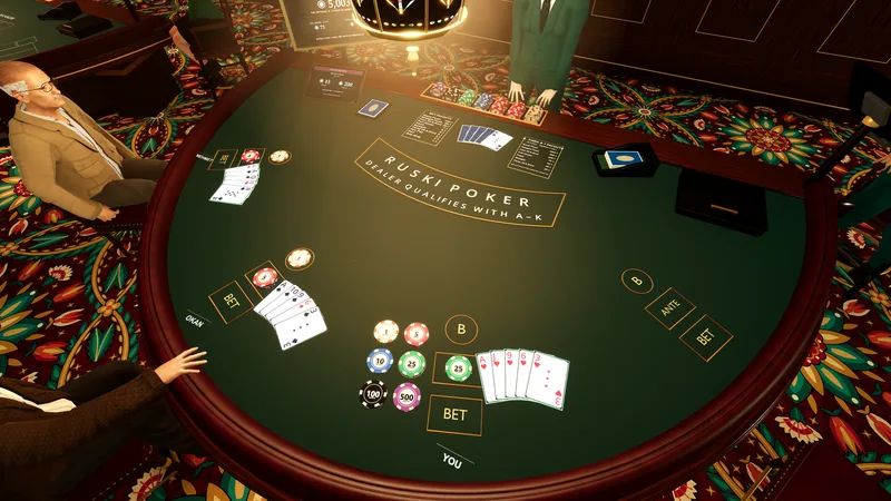 Russian Poker table in Turkish Casino Simulator